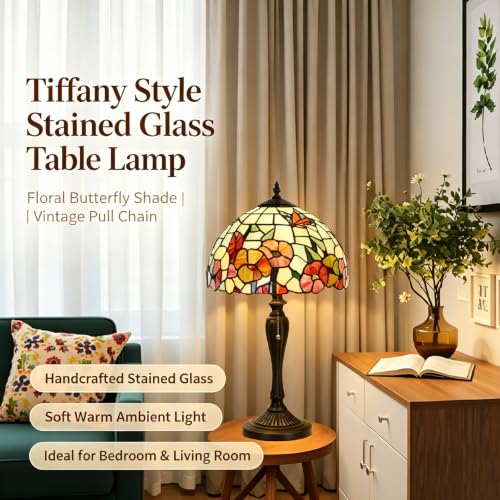 TL0002 Tiffany Style Table Lamp 21.5" High Blossoming