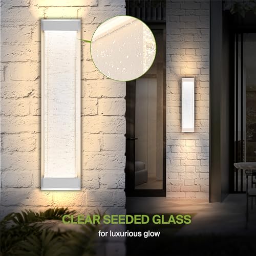 LED 24" Bubble Glass Wall Light Fixture (4 Count)