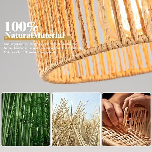 Boho Rattan Pendant Light