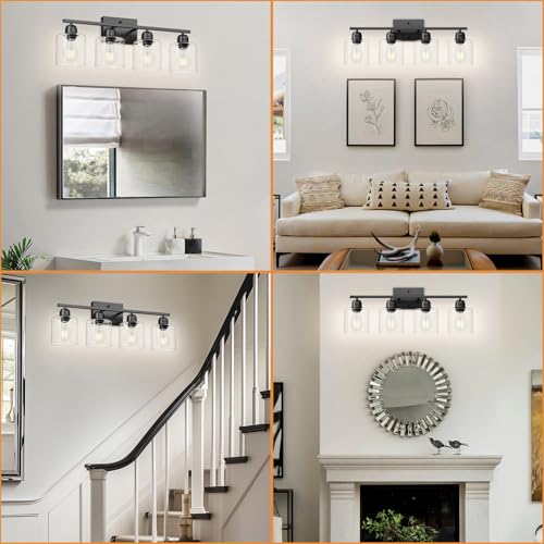 Modern 4 Light Bathroom Light Fixtures