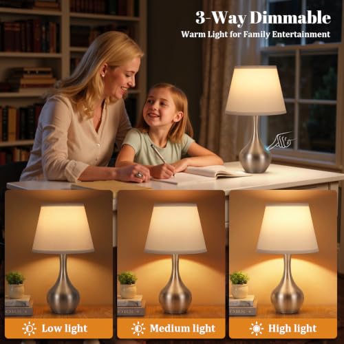 16.1" Touch Table Lamp for Nightstand
