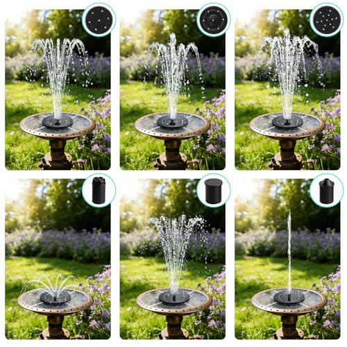 Solar Fountain for Bird Bath 3.5W Solar Powered Water Fountain Pump