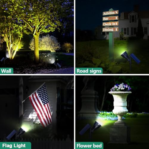 Solar Spot Lights Outdoor Waterproof (4 Count)