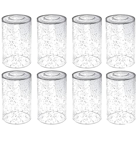 8 Pack Bubble Glass Glass Light Shade (8 Count)