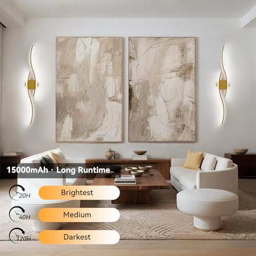 Battery Operated Wall Sconces Set of Two