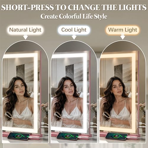 Large Vanity Mirror with Lights
