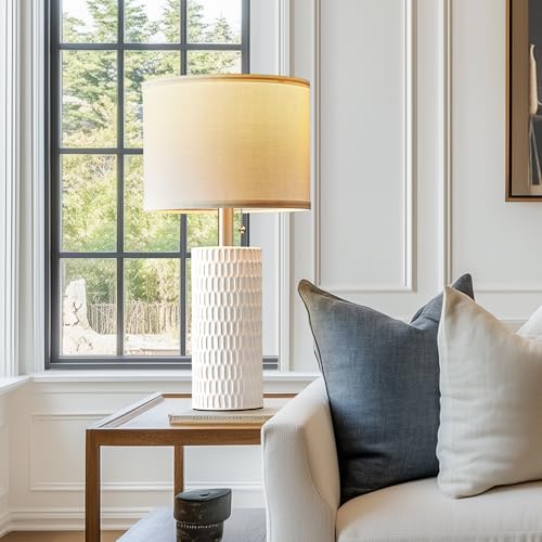 20" Modern Ceramic Table Lamps for Bedroom Set of 2 (2 Count)