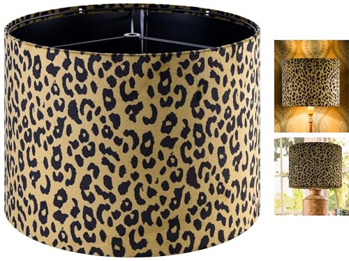 Yellow Leopard Lamp Shade Set of 1