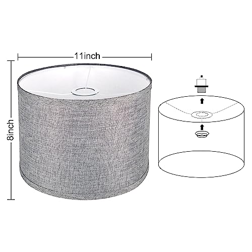11"x11"x8" Assembly Required Lampshade for Floor Lamp