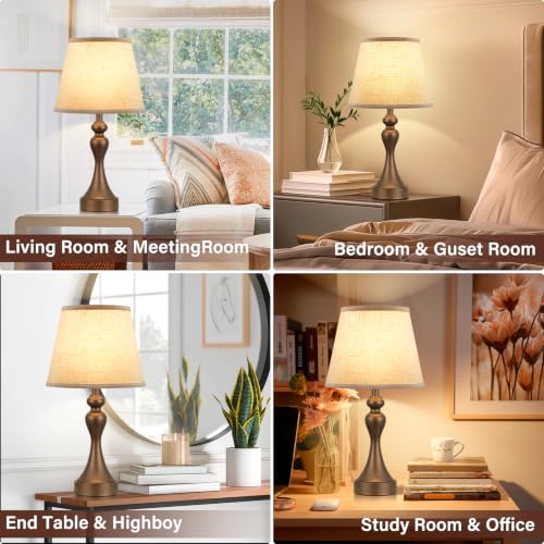 Touch Lamps for Nightstand (2 Count)