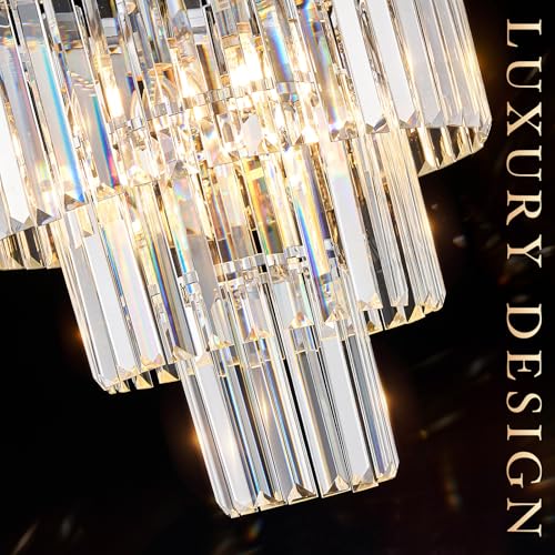 16" Modern Crystal Chandeliers
