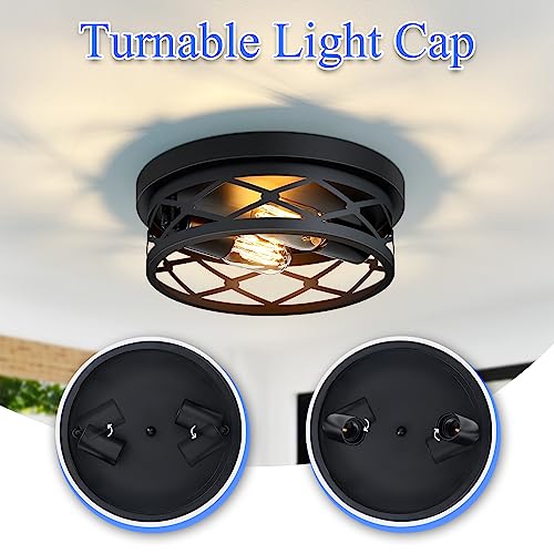 Flush Mount Ceiling Light Fixture for Hallway (2 Count)