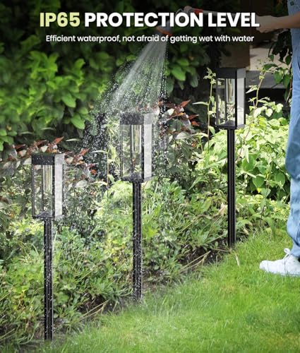 12 Pack Bright Solar Pathway Lights Outdoor (12 Count)