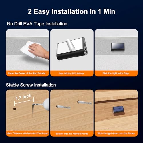 6 Pack Solar Step Lights (6 Count)