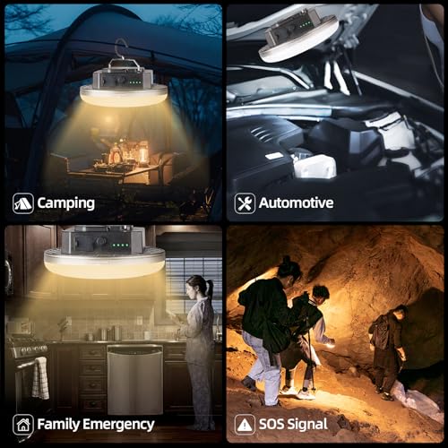 Transparent Portable Rechargeable LED Camping Lights