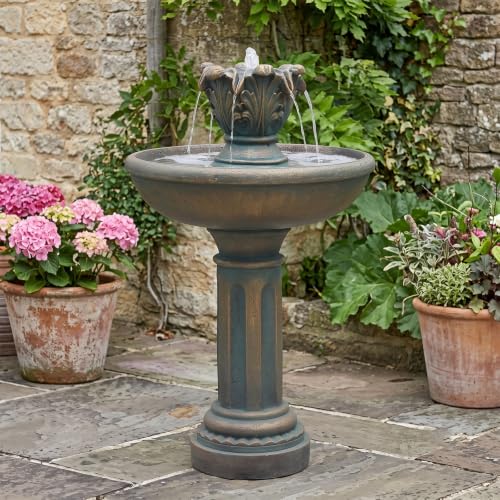 45" 3 Tier Outdoor Water Fountain with Quiet Pump