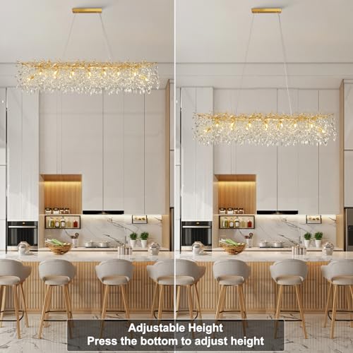 60" Modern Crystal Chandelier