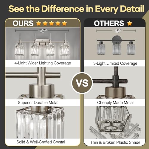 Modern Crystal Bathroom Vanity Light 4