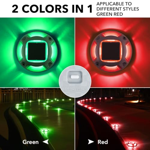 Solar Driveway Lights Outdoor 4 Pack (4 Count)