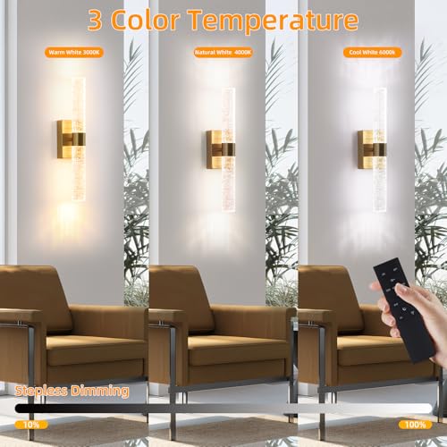 Battery Operated Wall Sconces Set of 2 (2 Count)