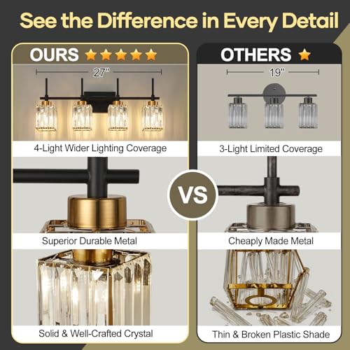 Modern Crystal Bathroom Vanity Light 4