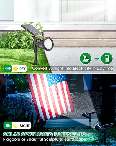 Solar Spot Lights Outdoor (2 Count)