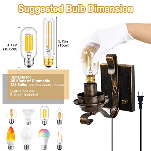 Plug in Wall Sconce