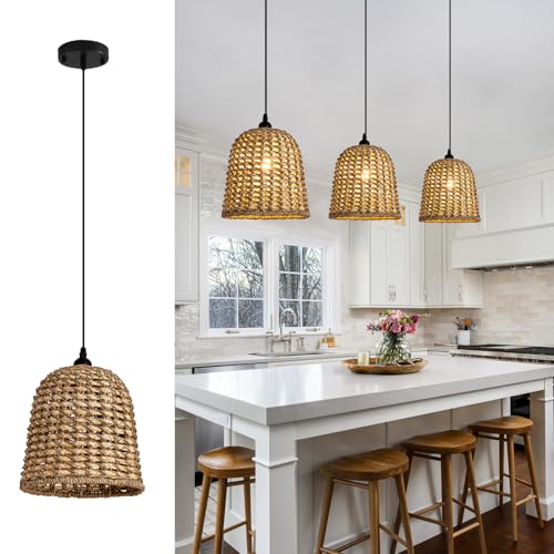 Mini Rattan Pendant Light (3 Count)