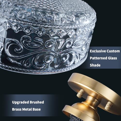 Gold Semi Flush Mount Ceiling Light