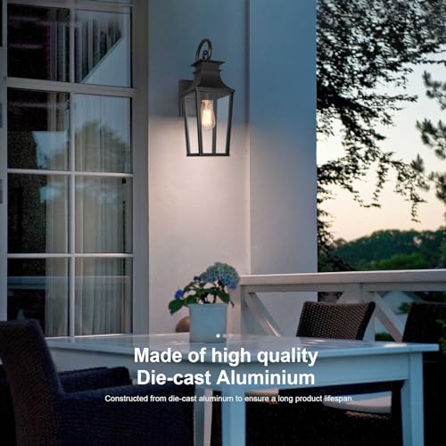 ALVIME 17" Matte Black Outdoor Sconce Lights