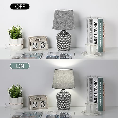 11.8’’ Small Table Lamps Set of 2 for Bedroom Kid’s Room Home Office (2 Count)