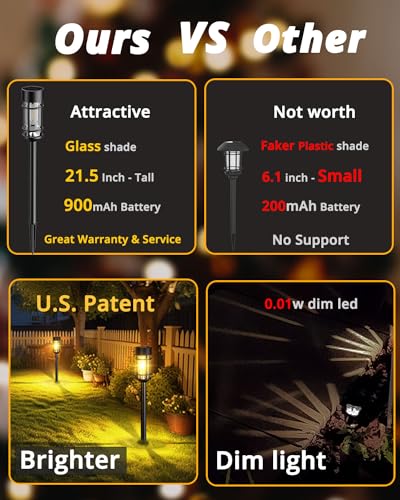 12 Pack Solar Lights Pathway Outdoor (12 Count)