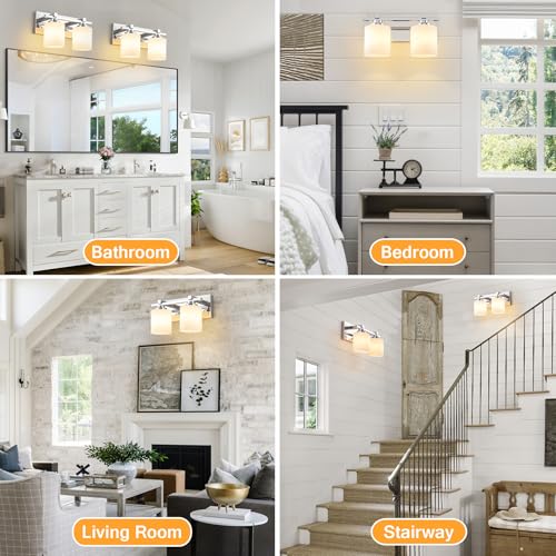 Modern Bathroom Light Fixtures Over Mirror