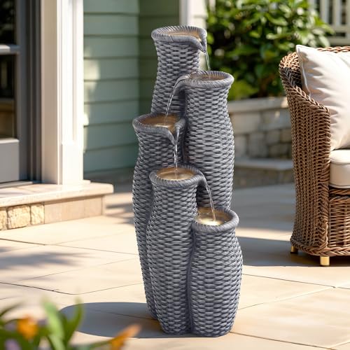 Autodaya 33" H Outdoor Water Fountain