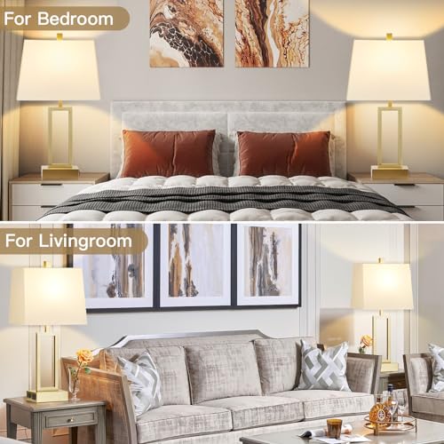 23.5" Touch Control Table Lamps (2 Count)