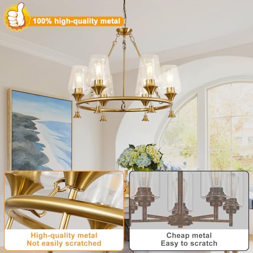 25" Gold Chandelier for Dining Room