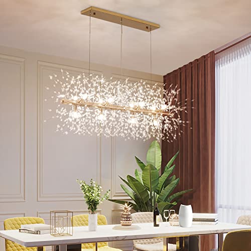 12 Light Crystal Firework Chandelier