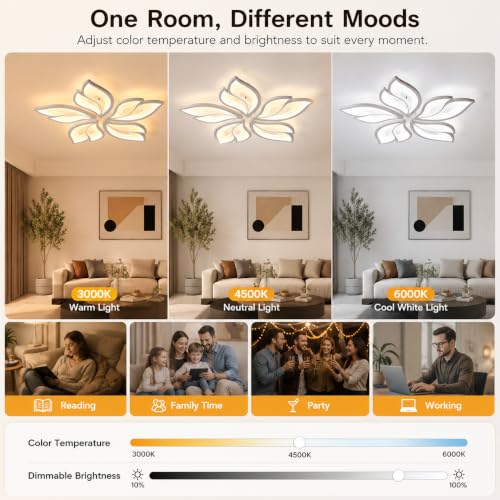 Modern LED Flush Mount Ceiling Light