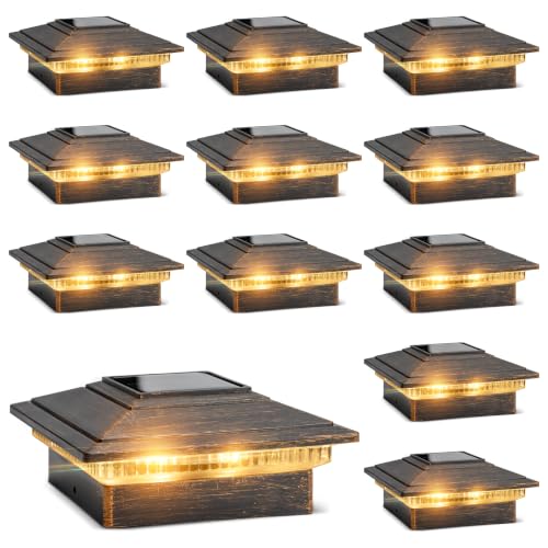 Solar Post Cap Lights 4pack (12 Count)