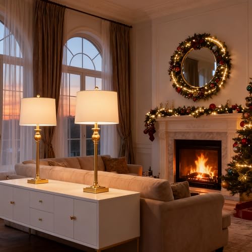 28" Buffet Table Lamps Set of 2 for Living Room (2 Count)