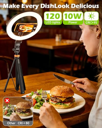10" Magnetic Ring Light with 76" Tripod