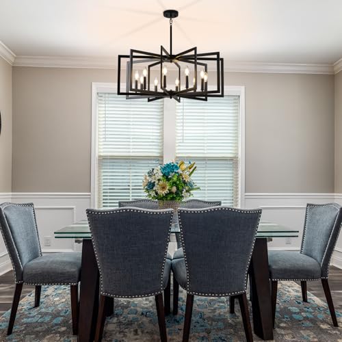 Black Chandelier for Dining Room (10 Count)