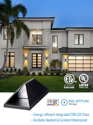 2 Pack Dimmable LED Up Down Wall Light (2 Count)
