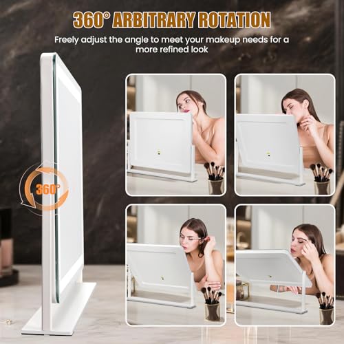 Vanity Mirror with Lights 22"×17"