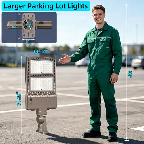 4Pack 320W LED Parking Lot Light Dusk to Dawn 320W