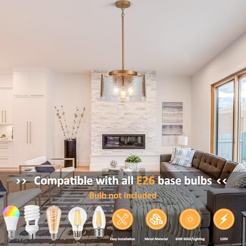 Gold Chandelier for Dining Room Light Fixture