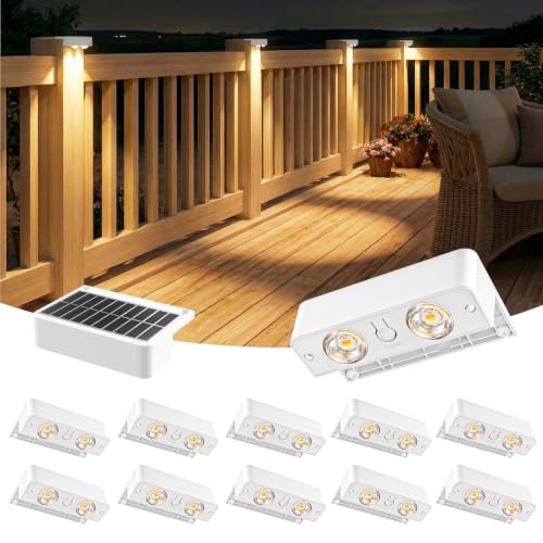 Solar Deck Lights Outdoor 12 Pack (12 Count)