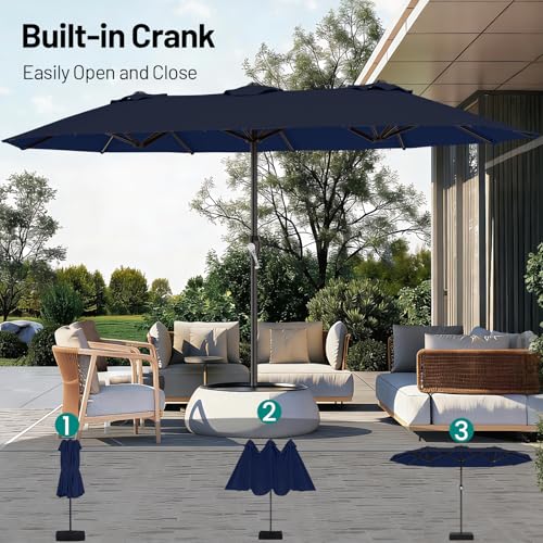 15FT Outdoor Patio Umbrella with Crank
