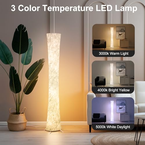 Floor Lamp 61'' Smart RGB LED Corner Lamp with Music Sync and 16 Million DIY Colors