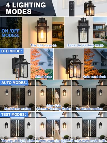 Porch Light with GFCI Outlet and Remote
